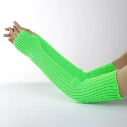 Acrylic Fibres Fingerless Gloves Women Elbow Glove Work Gloves Winter Men Unisex Black White Stripe Arm Warmers Sleeve
