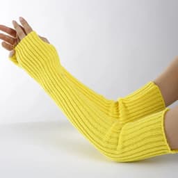 Acrylic Fibres Fingerless Gloves Women Elbow Glove Work Gloves Winter Men Unisex Black White Stripe Arm Warmers Sleeve