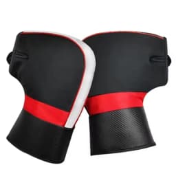 Winter Velvet Leather Black Gloves Padded Motorcycle Glove Cycling Warm Windproof Waterproof Gloves Winter Guantes Para Motos
