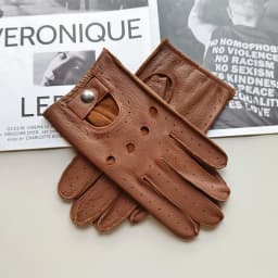 New Leather Gloves Men's Single-Layer Thin Section Outdoor Riding Full-Finger Motorcycle Deerskin gloves