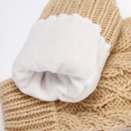 Women Ski Cartoon Hedgehog Fingers Gloves Thicken Winter Hand Warmer Knit Wrist Mittens Student Cute Girl Birthday Present