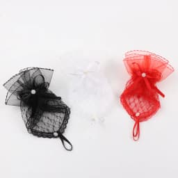 Women Sexy Lace Short Hollow Transparent Lattice Bow Mesh Half Full Finger Mittens Gloves Halloween Lolita Cosplay Etiquette