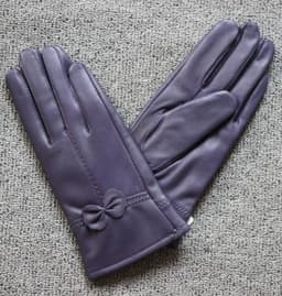 2025 women's genuine leather gloves red sheepskin gloves autumn and winter fashion female windproof gloves