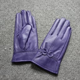 2025 women's genuine leather gloves red sheepskin gloves autumn and winter fashion female windproof gloves