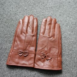2025 women's genuine leather gloves red sheepskin gloves autumn and winter fashion female windproof gloves