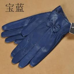 2025 women's genuine leather gloves red sheepskin gloves autumn and winter fashion female windproof gloves