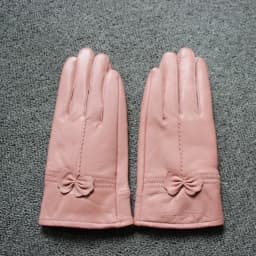 2025 women's genuine leather gloves red sheepskin gloves autumn and winter fashion female windproof gloves