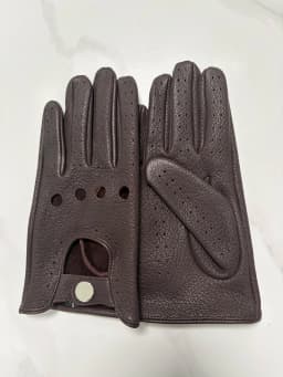 Men's Natural Leather Glove Genuine Leather Tactical Sports Driving Riding Glove R3473