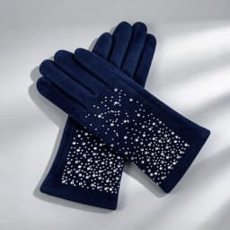 Winter Women Fashion Elegant Diamonds Gloves Inside Thin Velvet Keep Warm Touch Screen Cycling Drive Thickened Mittens