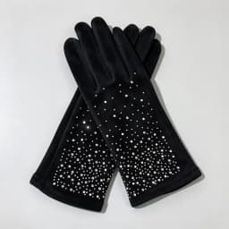 Winter Women Fashion Elegant Diamonds Gloves Inside Thin Velvet Keep Warm Touch Screen Cycling Drive Thickened Mittens
