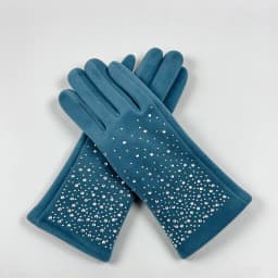Winter Women Fashion Elegant Diamonds Gloves Inside Thin Velvet Keep Warm Touch Screen Cycling Drive Thickened Mittens