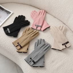 Winter Women Thicken Keep Warm Touch Screen Gloves Elegant Fashion Soft Velvet Internal Driving Cycling Outdoor Cold Protection