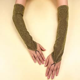 45cm Women Shiny Solid Hook Finger Gloves Opera Dance Party Stage Performance Nightclub Cosplay Eleagnt Breathable Thin