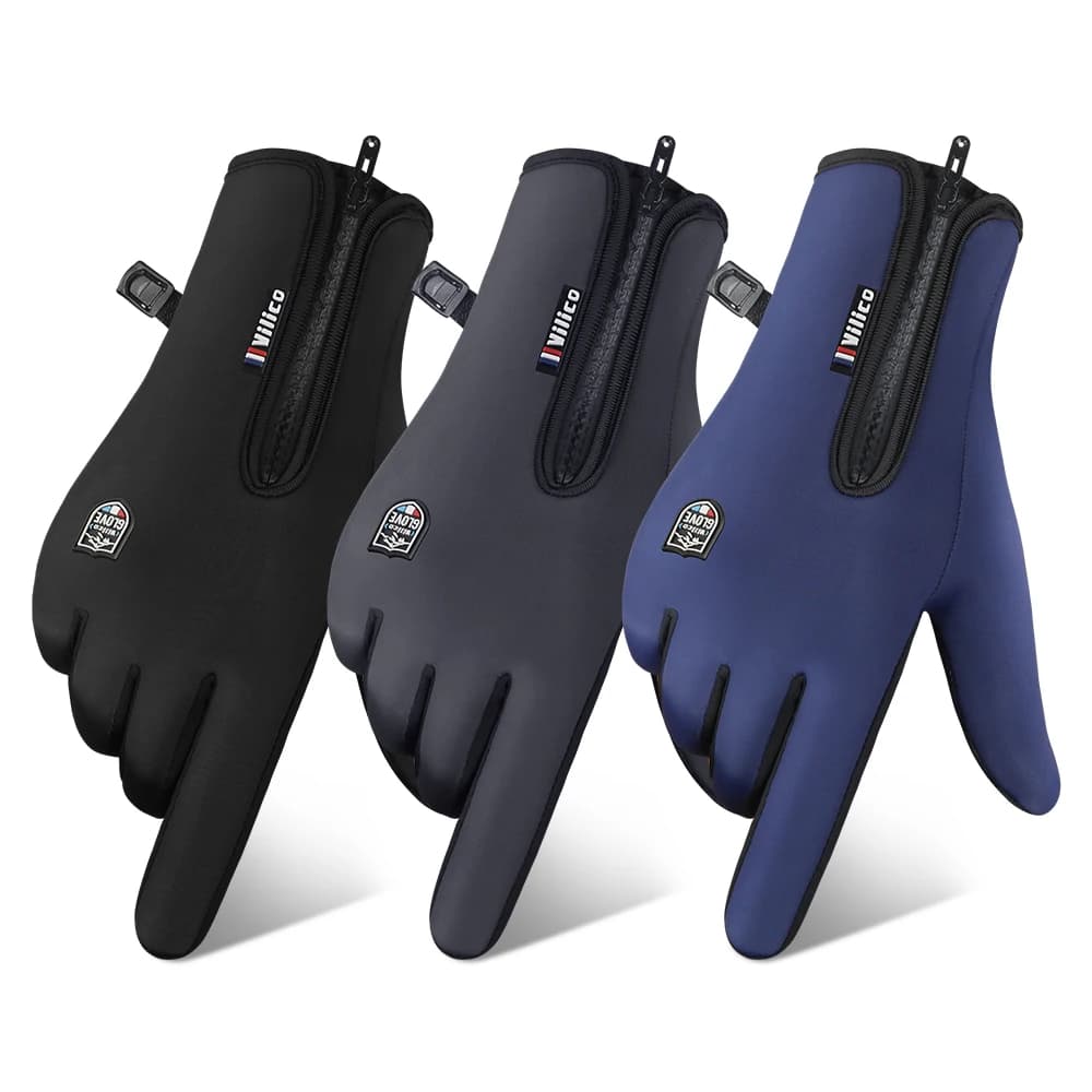Men's and Women's Autumn and Winter Cycling Gloves - Upgraded Touchscreen Warm Knitted Gloves for Cold Weather, Suitable for Run