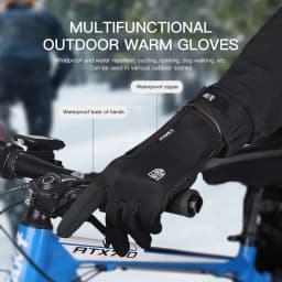 Men's and Women's Autumn and Winter Cycling Gloves - Upgraded Touchscreen Warm Knitted Gloves for Cold Weather, Suitable for Run