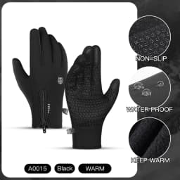Men's and Women's Autumn and Winter Cycling Gloves - Upgraded Touchscreen Warm Knitted Gloves for Cold Weather, Suitable for Run