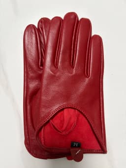 Women's Sping Autumn Natural Sheepskin Leather Glove Female Genuine Leather Motorcycle  Driving Glove R3267