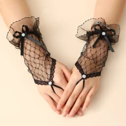 New Fashion Half Finger Lace Gloves Women Dance Short Gloves Spring Summer Fingerless Mittens Outdoor Sunscreen Driving Gloves