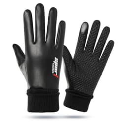 Men's Gloves Cycling Autumn Winter Two-Finger Cut Velvet Warm Non-Slip Male Waterproof Sports Touchscreen Hiking Fishing Gloves