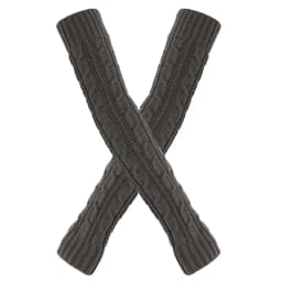 Women Knitted Gloves Winter Long Arm Warmers Cover Sleeves Fingerless Half Finger Mittens Solid Soft Gloves Wool Twisting Cuffs