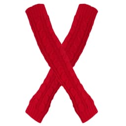 Women Knitted Gloves Winter Long Arm Warmers Cover Sleeves Fingerless Half Finger Mittens Solid Soft Gloves Wool Twisting Cuffs