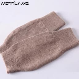 MERRILAMB Fashion Women's Cashmere Wool Blend Gloves Unisex Winter Knitted Mittens Warm Solid Knitwear Wrist Gloves