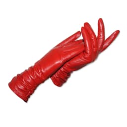 CHING YUN New Women Genuine Leather Gloves Winter Autumn Ladies Fashion Brand Sheepskin Thicken Arm Sleeve Warm Leather YV01