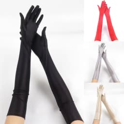 52cm Fashion Women Spandex Elasticity Opera Elbow Long Gloves Solid Driving Sun Protection Party Prom Etiquette Performance