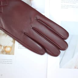 New Ladies Sheepskin Gloves Fashion Embroidered Zipper Style Touch Screen Winter Warm Thick Velvet Autumn Leather Driving Gloves