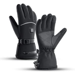 Electric Heated Gloves Motorcycle Winter Moto Heated Gloves Warm Waterproof Rechargeable Heating Thermal Gloves For Snowmobile