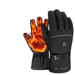 Electric Heated Gloves Motorcycle Winter Moto Heated Gloves Warm Waterproof Rechargeable Heating Thermal Gloves For Snowmobile