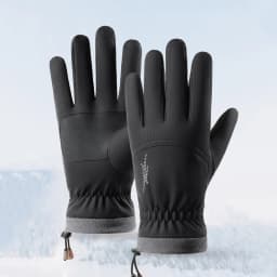 Windproof Skiing Gloves Mens Winter Gloves Waterproof Thickened Thermal Gloves Anti-Slip Palm Cold Weather for Skiing Cycling