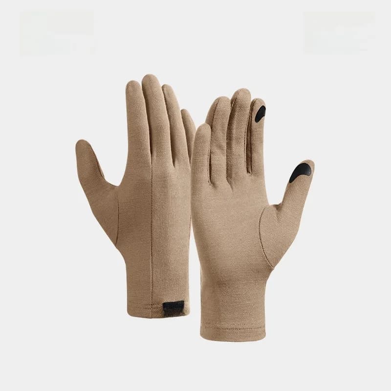 Merino Wool Touchscreen Gloves Men Women Cycling Thin Outdoor Riding Windproof Mountain Climbing Lightweight Comfor
