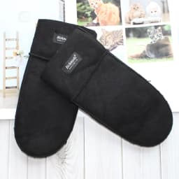 New sheepskin men's fur gloves with thicker wool lining and winter fashion windproof and cold-proof warm gloves