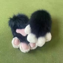 Claw Gloves Finished Furry Costume Plush Hand Covers Animal Paw Themed Cosplay Props in Stock Self Designed