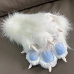Claw Gloves Finished Furry Costume Plush Hand Covers Animal Paw Themed Cosplay Props in Stock Self Designed