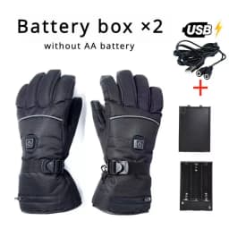Waterproof Heated Rechargeable Gloves Electric Heated Gloves Thermal Heat Gloves Winter Warm Skiing Snowboarding Hunting Fishing