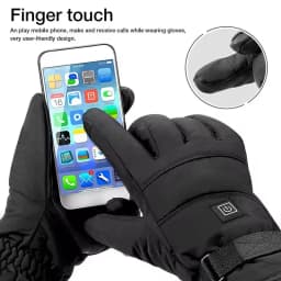 Waterproof Heated Rechargeable Gloves Electric Heated Gloves Thermal Heat Gloves Winter Warm Skiing Snowboarding Hunting Fishing