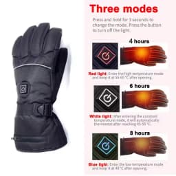 Waterproof Heated Rechargeable Gloves Electric Heated Gloves Thermal Heat Gloves Winter Warm Skiing Snowboarding Hunting Fishing