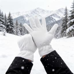 Men Women's Winter Thicken Snow Gloves Thermal Super Warm White Color Cotton Gloves Work Cycling Bike Mittens Quilted Warm