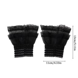 1Pair Manicure Photo Lace Decorative Cuff Double-layer Mesh Horn Sleeve Nail Showing Posing Sleeve DIY Shooting Background Prop