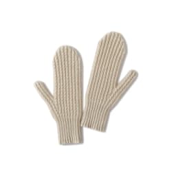 DjzDsm Women's 100% Cashmere Knitted Gloves Thickened, Warm, Extended, Fashionable Wrist Protection Gloves in One Size