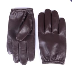Men's Real Leather Goat Skin Classical Fashion Shrink Wrist Tactical Short Gloves Touch Screen Casual Short Gloves