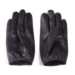 Men's Real Leather Goat Skin Classical Fashion Shrink Wrist Tactical Short Gloves Touch Screen Casual Short Gloves