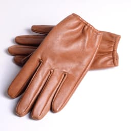 Men's Real Leather Goat Skin Classical Fashion Shrink Wrist Tactical Short Gloves Touch Screen Casual Short Gloves