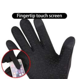 Winter Cycling Gloves for Men Women Motorcycle Fleece Touch Screen Water-repellent Skiing Cycling Windproof Warm Non-Slip Gloves