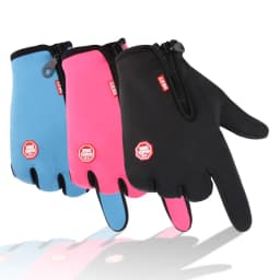 Winter Cycling Gloves for Men Women Motorcycle Fleece Touch Screen Water-repellent Skiing Cycling Windproof Warm Non-Slip Gloves