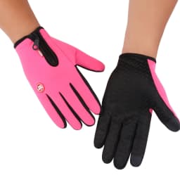 Winter Cycling Gloves for Men Women Motorcycle Fleece Touch Screen Water-repellent Skiing Cycling Windproof Warm Non-Slip Gloves