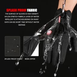 Winter Cycling Gloves for Men Women Motorcycle Fleece Touch Screen Water-repellent Skiing Cycling Windproof Warm Non-Slip Gloves