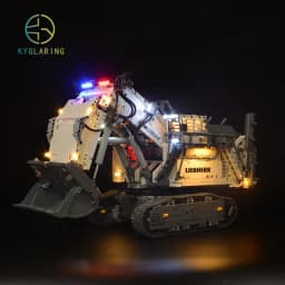 Kyglairng Led light kit for LEGO 42100 Technic Liebherr R 9800 Excavator Toy Building Blocks (Lighting Set Only)